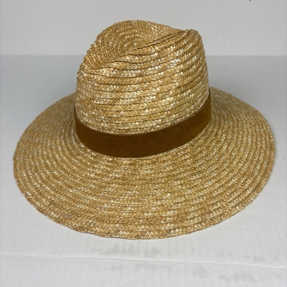 GIGI PIP Accessories - Gigi Pip Island Women’s Straw Woven Fedora Hat Suede Band Beach Sun Headwear